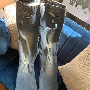 High-Waisted Bell Bottom Jeans